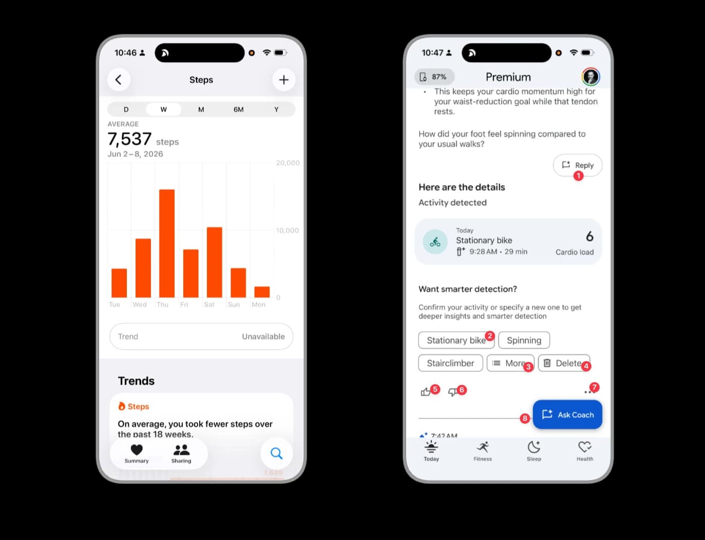 Fig 4. Two postures, two business models: Apple asks for nothing; Google Health instruments every screen.