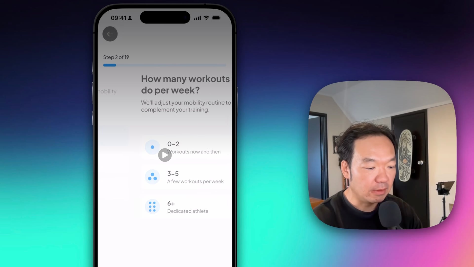 Bear walking through an audit report, with the app screen beside him